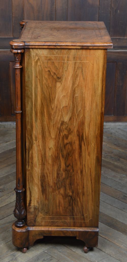 VICTORIAN WALNUT MUSIC CABINET - ADDITIONAL PHOTO 14