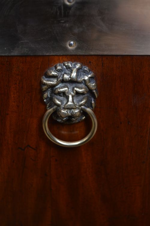 EDWARDIAN MAHOGANY OCTAGON CELLARETTE - ADDITIONAL PHOTO 6