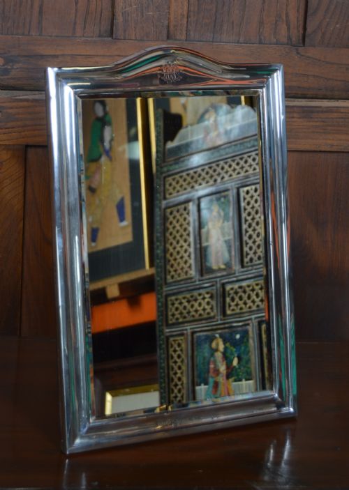 SILVER FRAMED DRESSING VANITY MIRROR - ADDITIONAL PHOTO 1