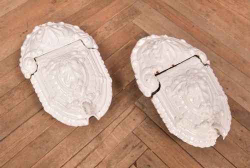 PAIR OF VICTORIAN FRENCH CAST IRON SCUTTLES - ADDITIONAL PHOTO 1