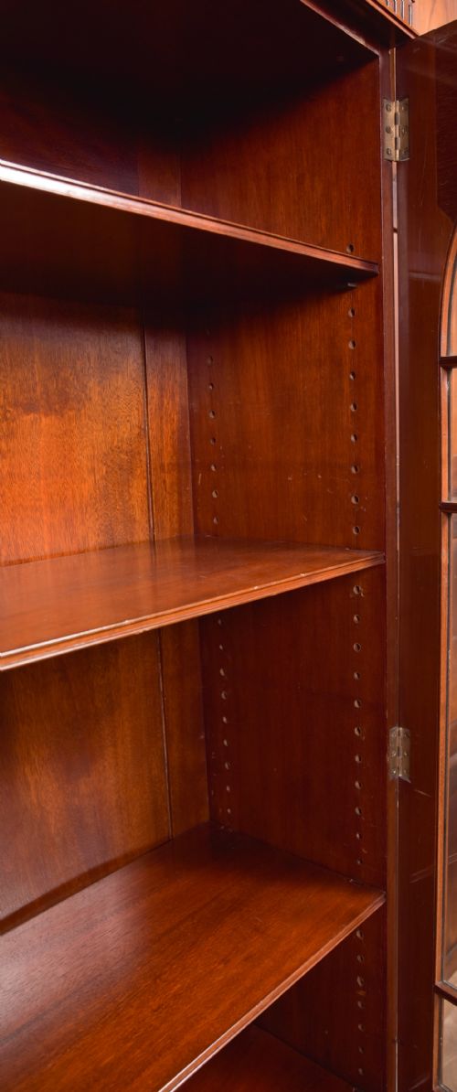 WYLIE AND LOCHHEAD LTD EDWARDIAN MAHOGANY BOOKCASE - ADDITIONAL PHOTO 14