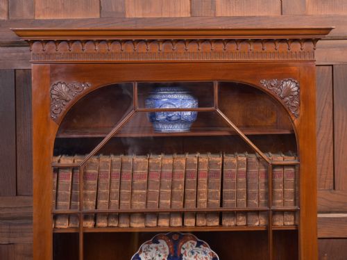 WYLIE AND LOCHHEAD LTD EDWARDIAN MAHOGANY BOOKCASE - ADDITIONAL PHOTO 22