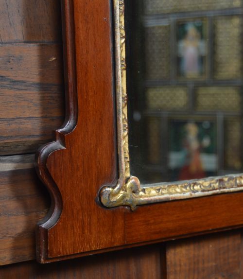 EDWARDIAN MAHOGANY GILT GESSO MIRROR - ADDITIONAL PHOTO 4
