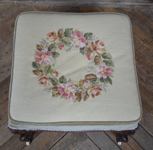 VICTORIAN ROSEWOOD STOOL - ADDITIONAL PHOTO 2