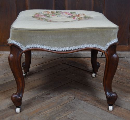 VICTORIAN ROSEWOOD STOOL - ADDITIONAL PHOTO 3