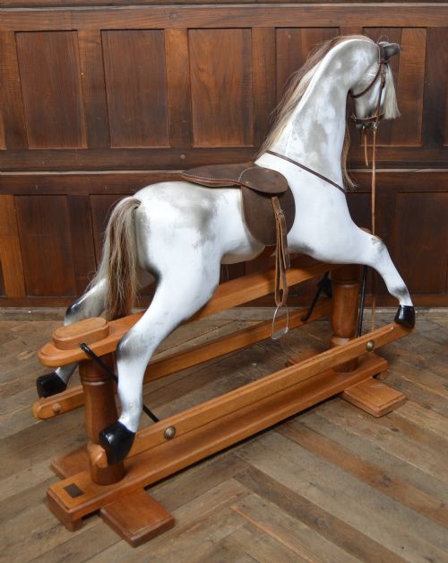 LARGE WOODEN ROCKING HORSE BY HORSEPLAY - ADDITIONAL PHOTO 9