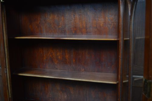 EDWARDIAN MAHOGANY BOOKCASE - ADDITIONAL PHOTO 15