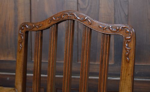 PAIR OF EDWARDIAN MAHOGANY LIBRARY CHAIRS - ADDITIONAL PHOTO 2