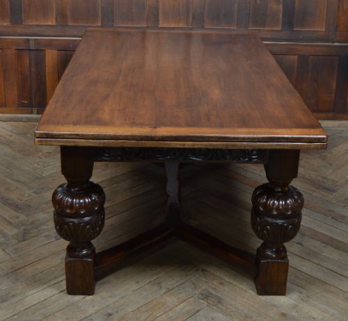EDWARDIAN OAK DINING TABLE - ADDITIONAL PHOTO 1