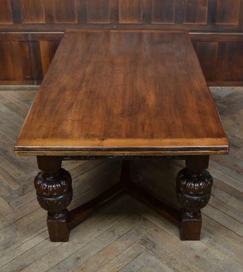 EDWARDIAN OAK DINING TABLE - ADDITIONAL PHOTO 3