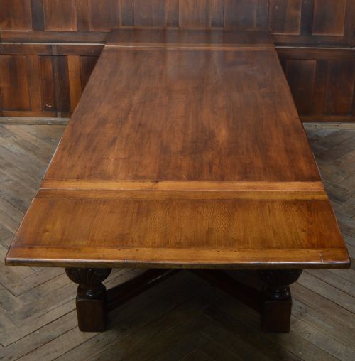 EDWARDIAN OAK DINING TABLE - ADDITIONAL PHOTO 9