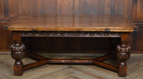 EDWARDIAN OAK DINING TABLE - ADDITIONAL PHOTO 10