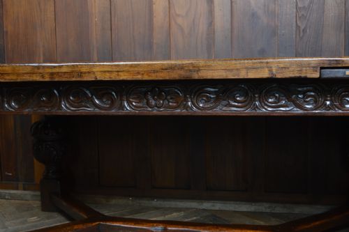 EDWARDIAN OAK DINING TABLE - ADDITIONAL PHOTO 12