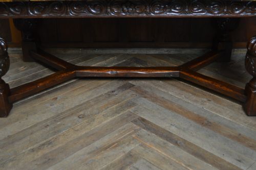 EDWARDIAN OAK DINING TABLE - ADDITIONAL PHOTO 13