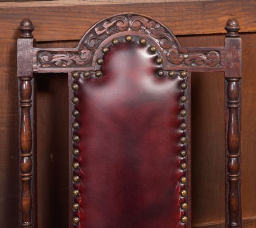SET OF 6 EDWARDIAN OAK CHAIRS - ADDITIONAL PHOTO 19