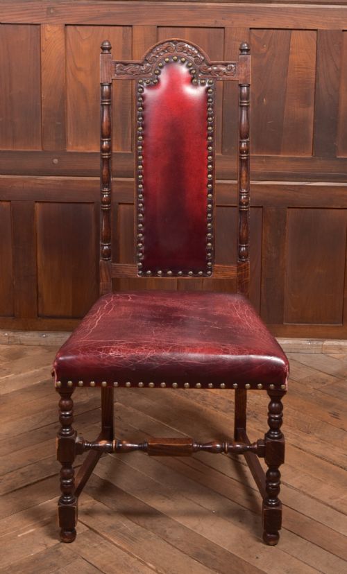 SET OF 6 EDWARDIAN OAK CHAIRS - ADDITIONAL PHOTO 28