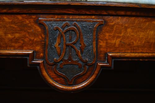 VICTORIAN MARBLE TOP CONSOLE TABLE - ADDITIONAL PHOTO 6