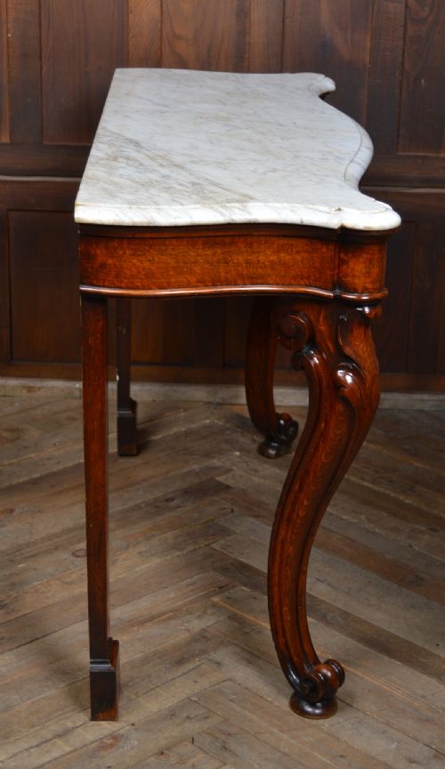 VICTORIAN MARBLE TOP CONSOLE TABLE - ADDITIONAL PHOTO 10