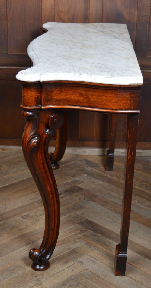 VICTORIAN MARBLE TOP CONSOLE TABLE - ADDITIONAL PHOTO 12