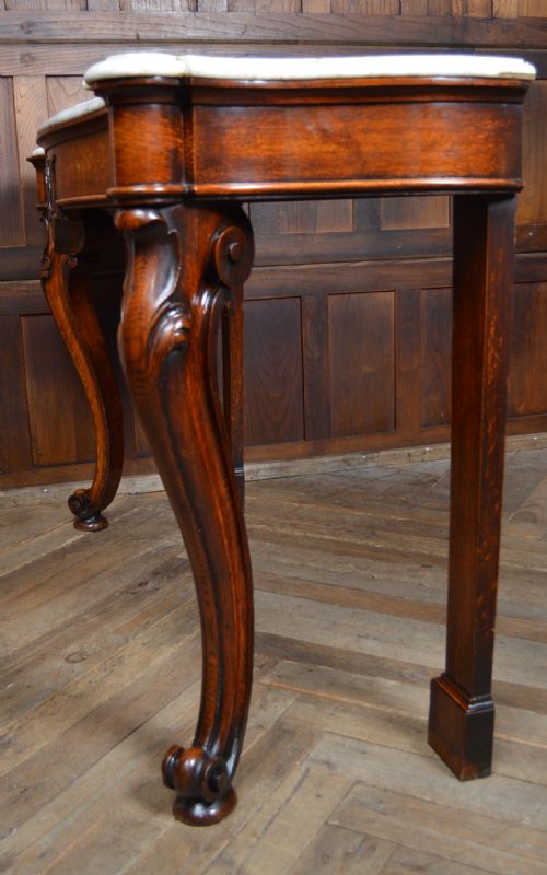 VICTORIAN MARBLE TOP CONSOLE TABLE - ADDITIONAL PHOTO 14