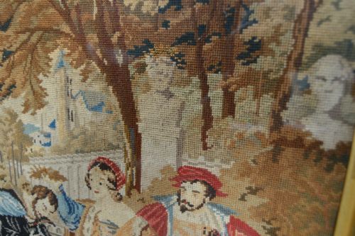 EDWARDIAN FRAMED TAPESTRY - ADDITIONAL PHOTO 5
