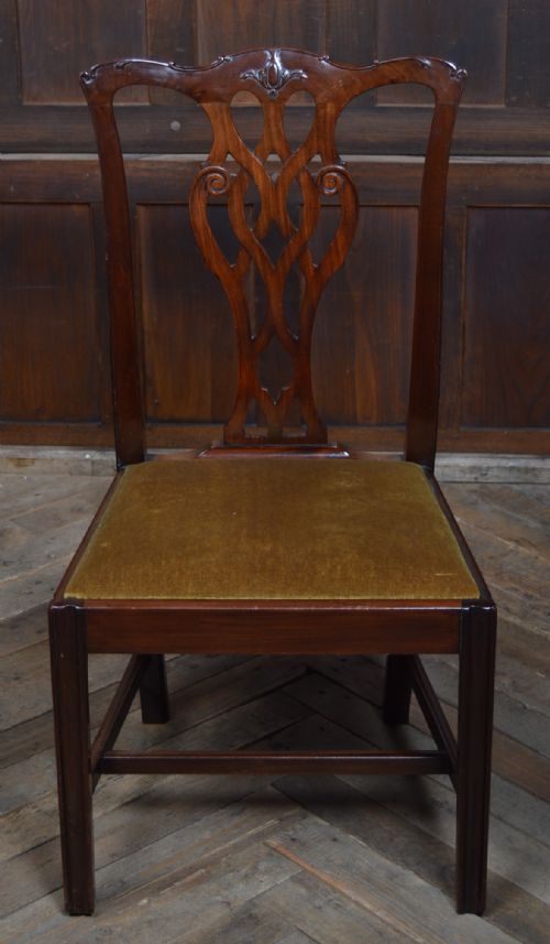 SET OF 8 MAHOGANY DINING CHAIRS - ADDITIONAL PHOTO 5
