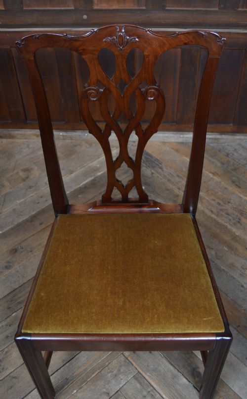 SET OF 8 MAHOGANY DINING CHAIRS - ADDITIONAL PHOTO 6