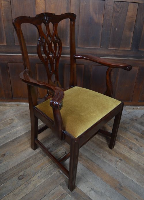 SET OF 8 MAHOGANY DINING CHAIRS - ADDITIONAL PHOTO 13