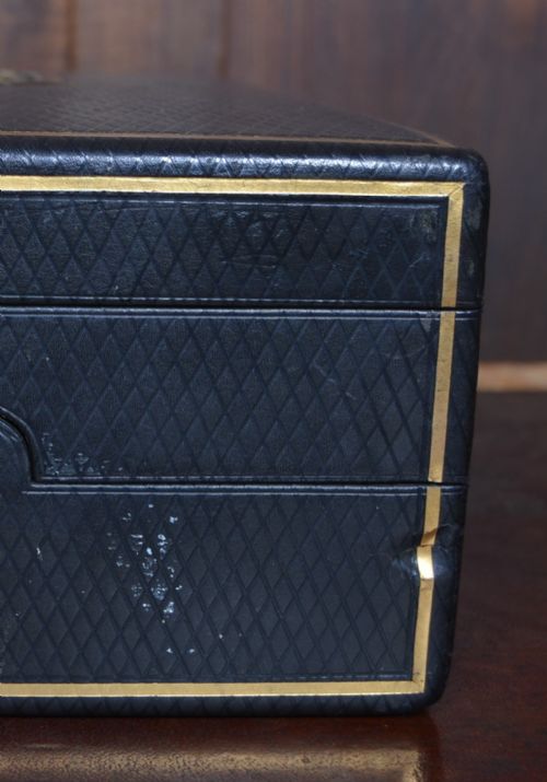 SCOTTISH VICTORIAN LEATHER WRITING STATIONERY BOX - ADDITIONAL PHOTO 1