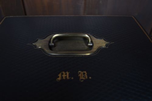 SCOTTISH VICTORIAN LEATHER WRITING STATIONERY BOX - ADDITIONAL PHOTO 5