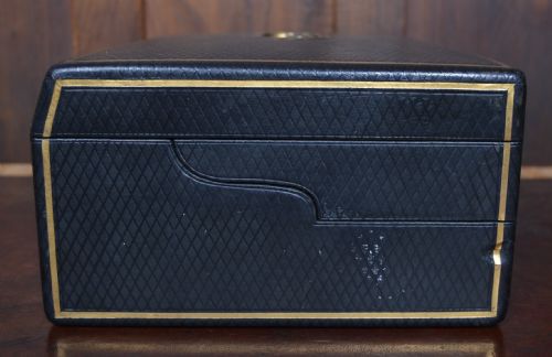 SCOTTISH VICTORIAN LEATHER WRITING STATIONERY BOX - ADDITIONAL PHOTO 8