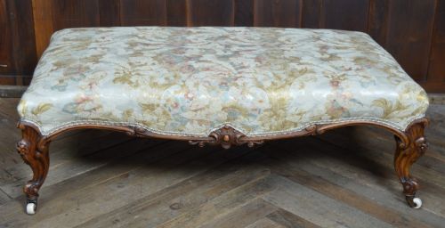VICTORIAN WALNUT CENTRE STOOL - ADDITIONAL PHOTO 2