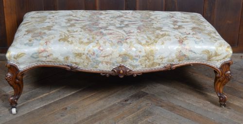 VICTORIAN WALNUT CENTRE STOOL - ADDITIONAL PHOTO 8