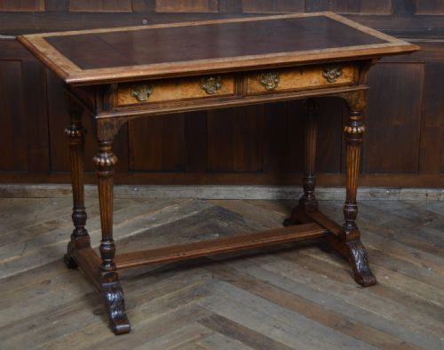victorian walnut writing desk library table - CATEGORY: ANTIQUE DESKS - DATED VICTORIAN