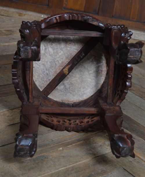 CHINESE MARBLE TOP VASE STAND - ADDITIONAL PHOTO 8