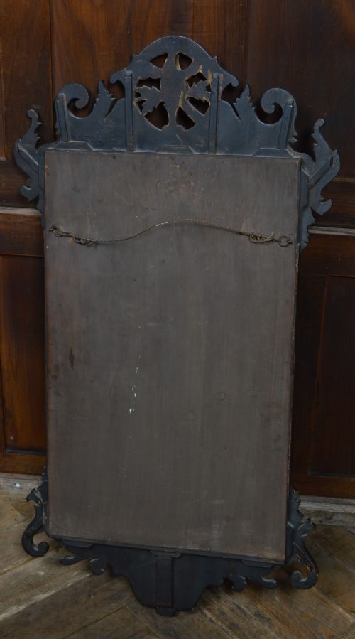 EDWARDIAN MAHOGANY WALL MIRROR - ADDITIONAL PHOTO 4