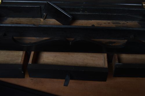 VICTORIAN EBONY COLONIAL WRITING BOX - ADDITIONAL PHOTO 7