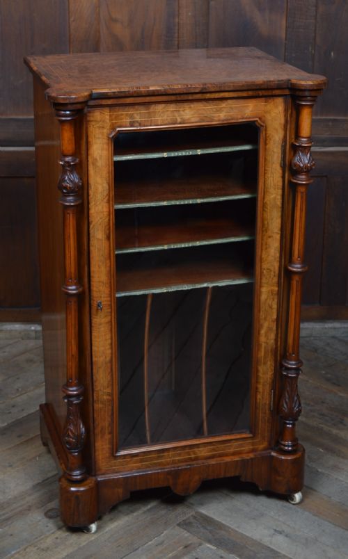 victorian walnut music cabinet - CATEGORY: ANTIQUE CABINETS - DATED VICTORIAN