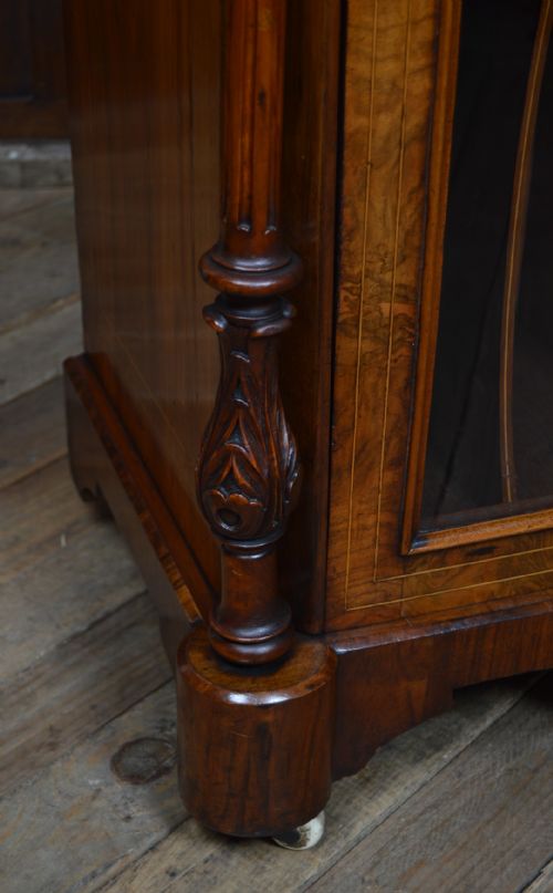 VICTORIAN WALNUT MUSIC CABINET - ADDITIONAL PHOTO 3