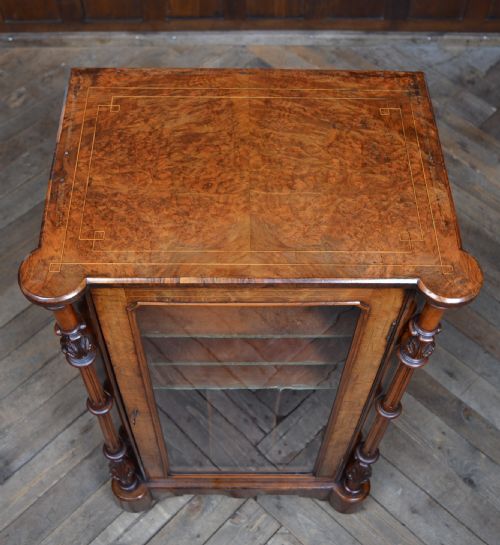 VICTORIAN WALNUT MUSIC CABINET - ADDITIONAL PHOTO 9