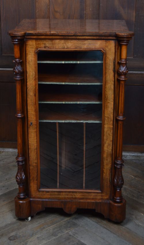 VICTORIAN WALNUT MUSIC CABINET - ADDITIONAL PHOTO 14