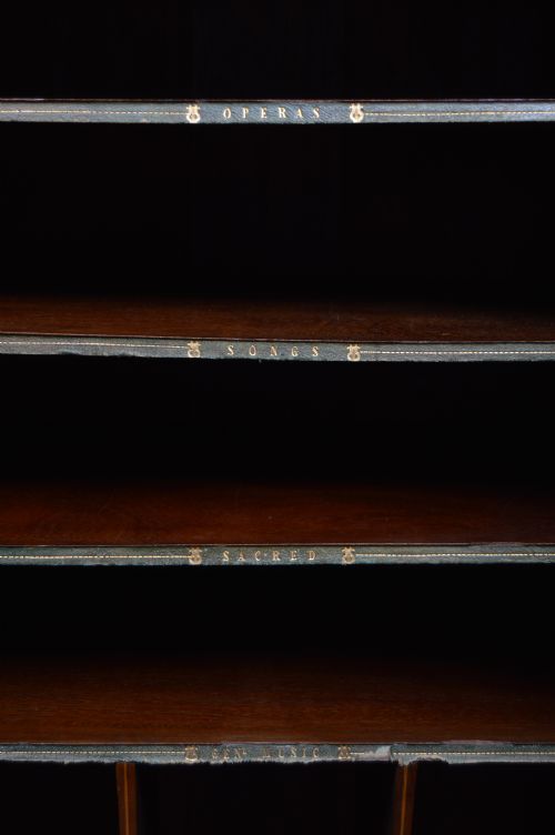 VICTORIAN WALNUT MUSIC CABINET - ADDITIONAL PHOTO 16
