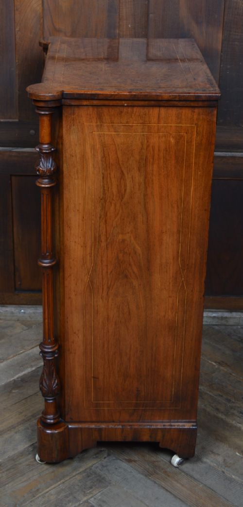 VICTORIAN WALNUT MUSIC CABINET - ADDITIONAL PHOTO 19