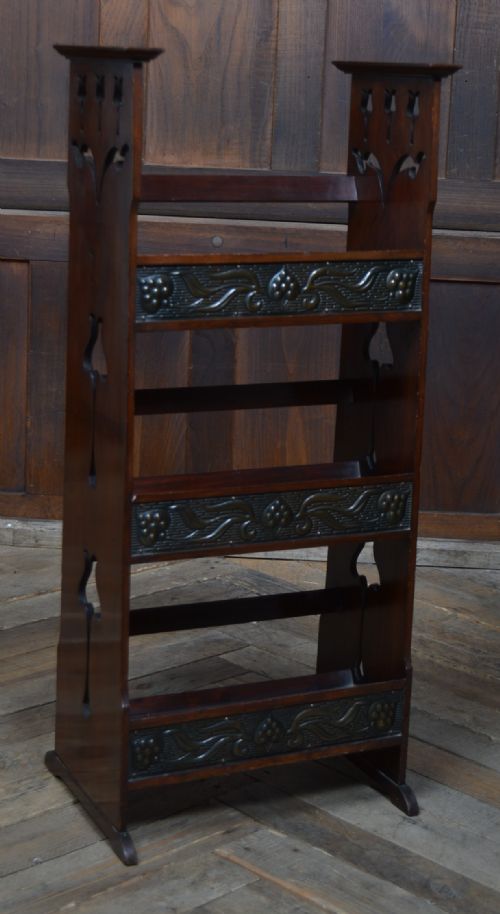 ARTS CRAFTS MAHOGANY BOOK SHELF - ADDITIONAL PHOTO 1
