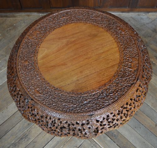 VICTORIAN BURMESE PADOUK TILT TOP TABLE - ADDITIONAL PHOTO 8