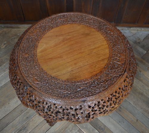 VICTORIAN BURMESE PADOUK TILT TOP TABLE - ADDITIONAL PHOTO 10