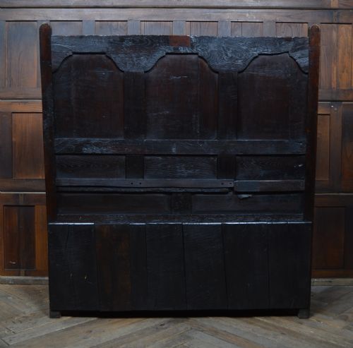 18TH CENTURY OAK HALL SEAT SETTLE - ADDITIONAL PHOTO 13
