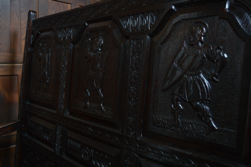 18TH CENTURY OAK HALL SEAT SETTLE - ADDITIONAL PHOTO 15
