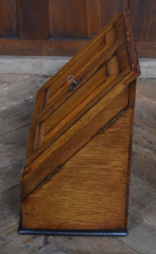 EDWARDIAN OAK WRITING BOX CABINET - ADDITIONAL PHOTO 12