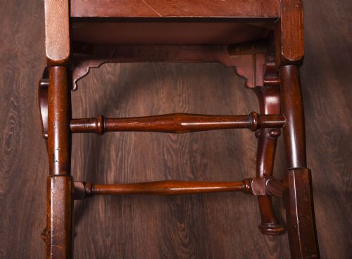 SET OF 7 QUEEN ANNE STYLE MAHOGANY DINING CHAIRS - ADDITIONAL PHOTO 13